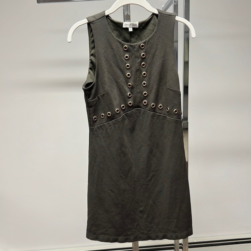 Green and gold studded dress size small